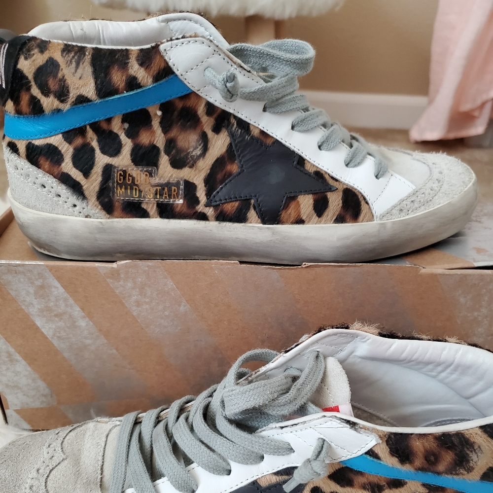 SOLD OUT Pony Leopard Mid Stars Sz 38